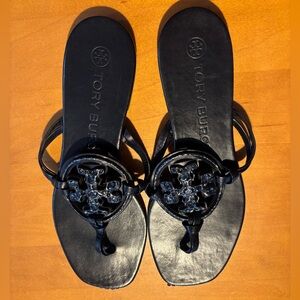 Tory Burch Black Thong Sandals